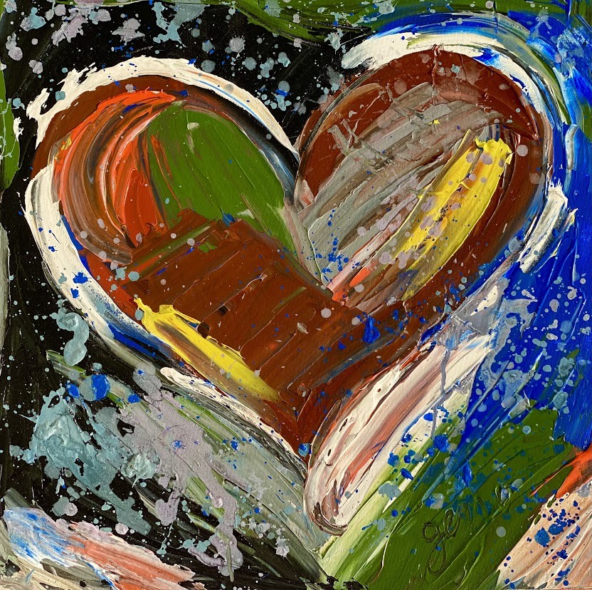 Heart Multi colors 24x24